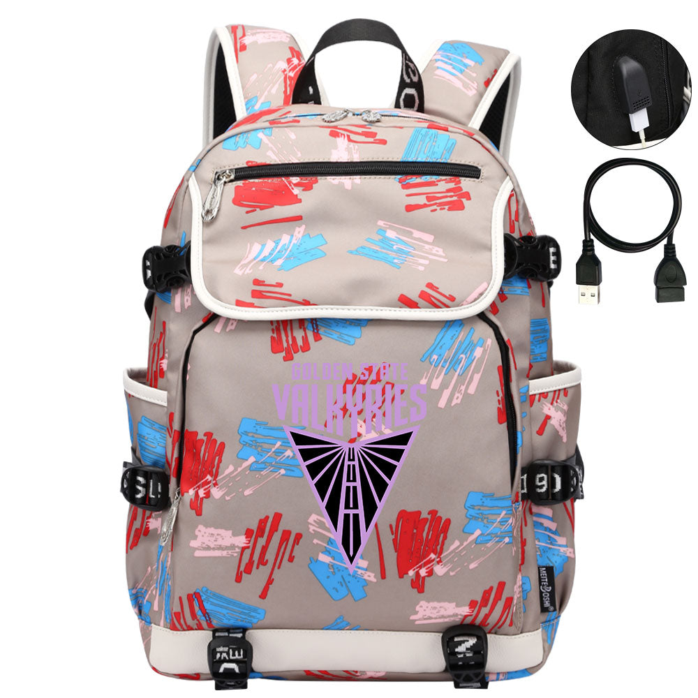 Golden State Valkyries Backpack School Notebook Travel Bags