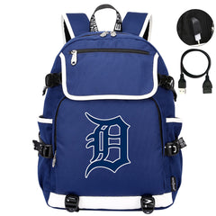 Detroit Tigers Backpack School Notebook Travel Bags