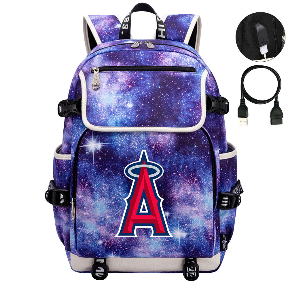Los Angeles Angels Backpack School Notebook Travel Bags
