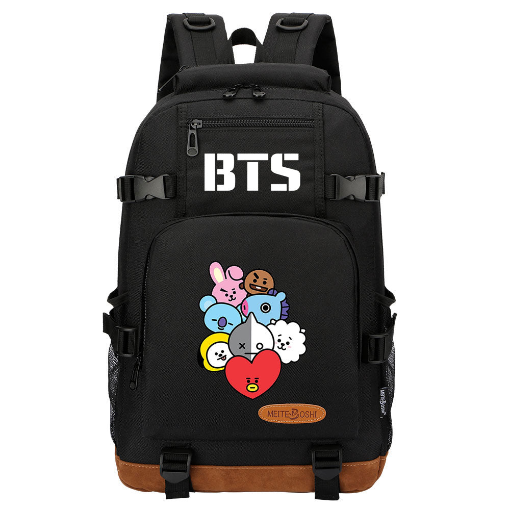 Kpop BTS Waterproof Backpack School Notebook Travel Bag