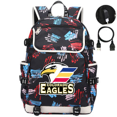 Colorado Eagles Hockey League Backpack School Notebook Travel Bag