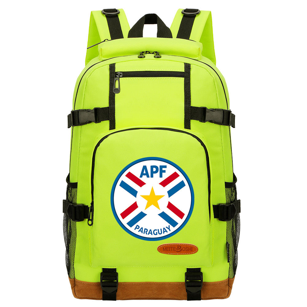 APF Paraguay National Football Team Waterproof Backpack School Notebook Travel Bag