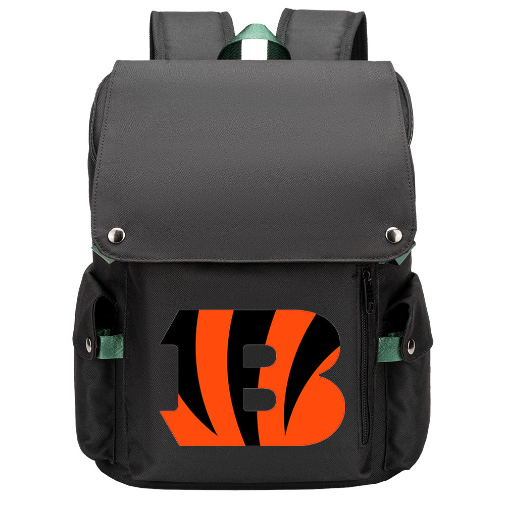 Cincinnati Bengals Football Team Rugby Laptop Backpack Oxford School Bag