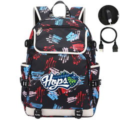 Hillsboro Hops Backpack School Notebook Travel Bags