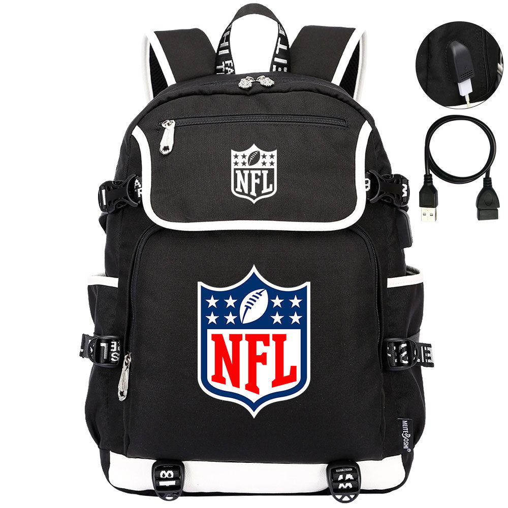 Football Team Rugby Backpack School Notebook Travel Bag
