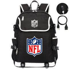 Football Team Rugby Backpack School Notebook Travel Bag