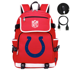Indianapolis Colts Hockey League Backpack School Notebook Travel Bag