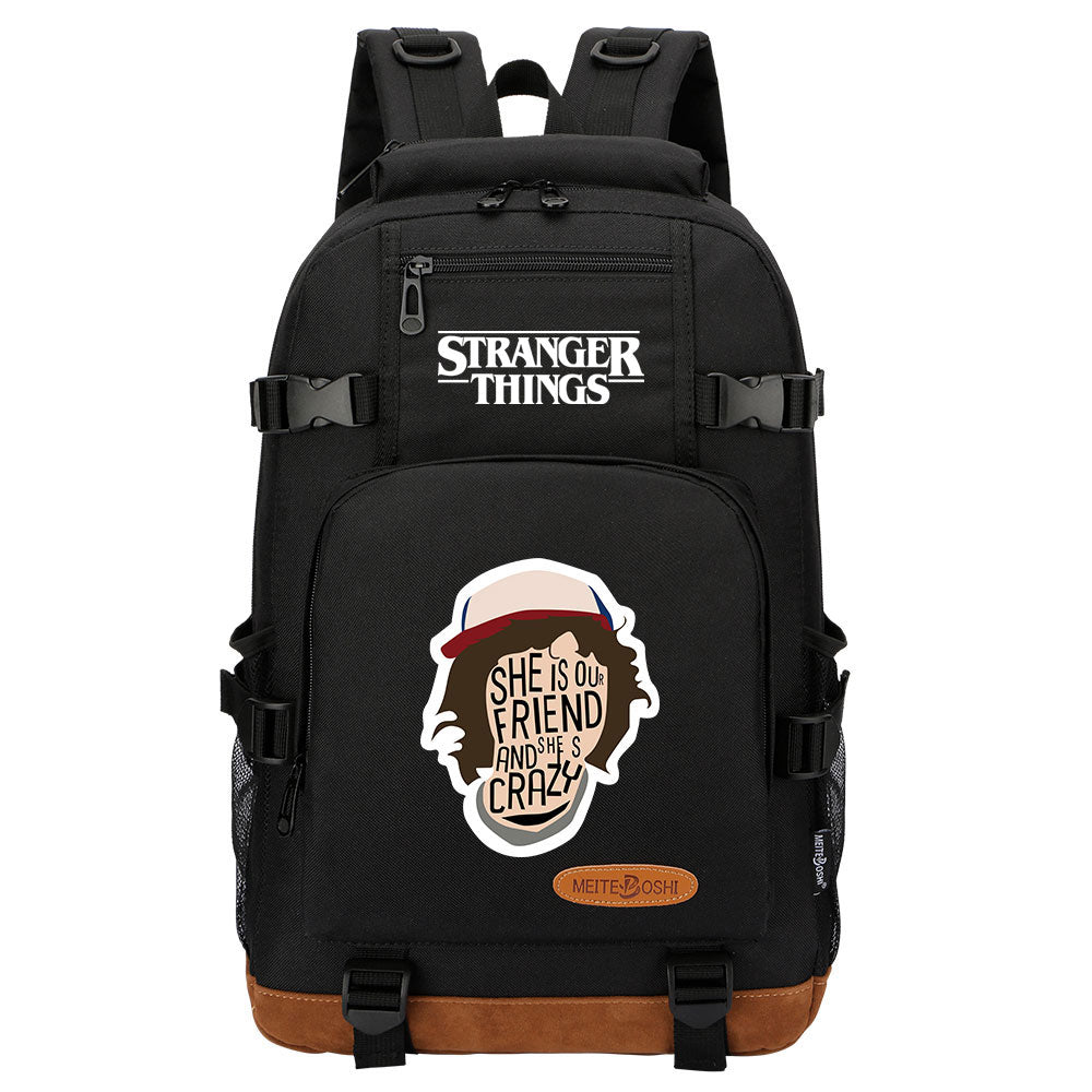 Strangers Things Dustin Henderson Waterproof Backpack School Notebook Travel Bag