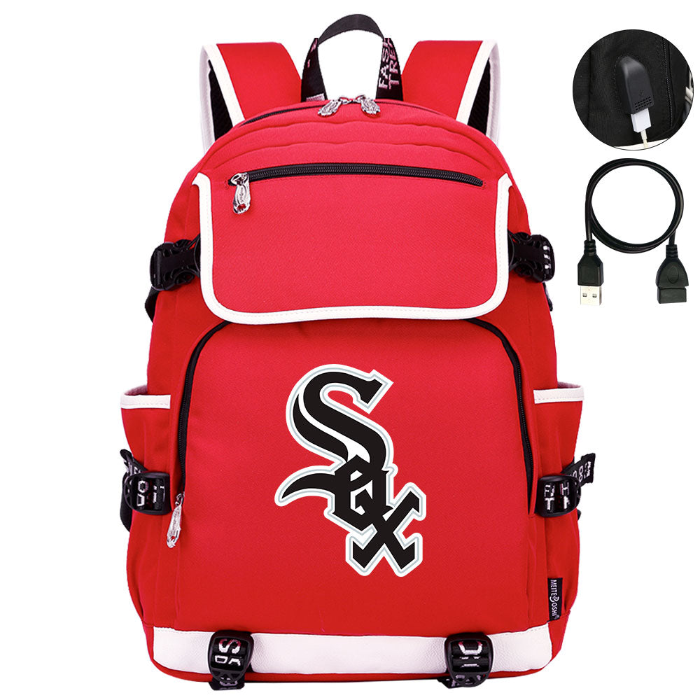 Chicago White Sox Backpack School Notebook Travel Bags