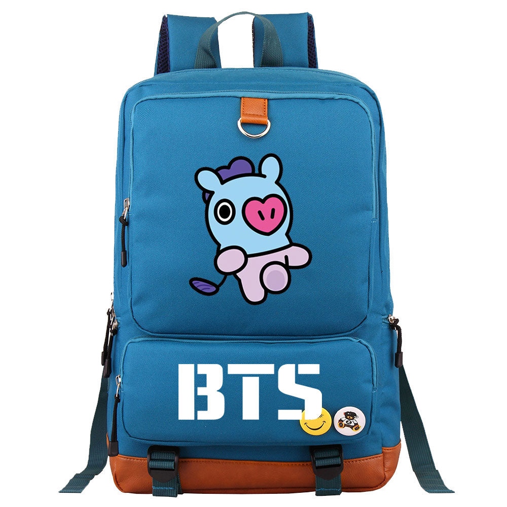 BTS Mang Proof Backpack NoteBook Laptop School Bag