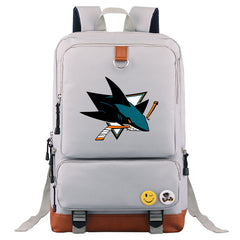 San Jose Sharks Hockey Team Proof Backpack NoteBook Laptop School Bag