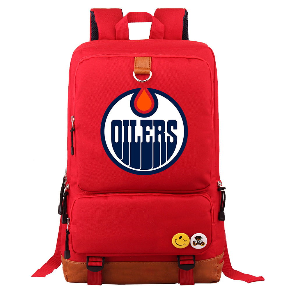 Edmonton Oilers Hockey Team Proof Backpack NoteBook Laptop School Bag