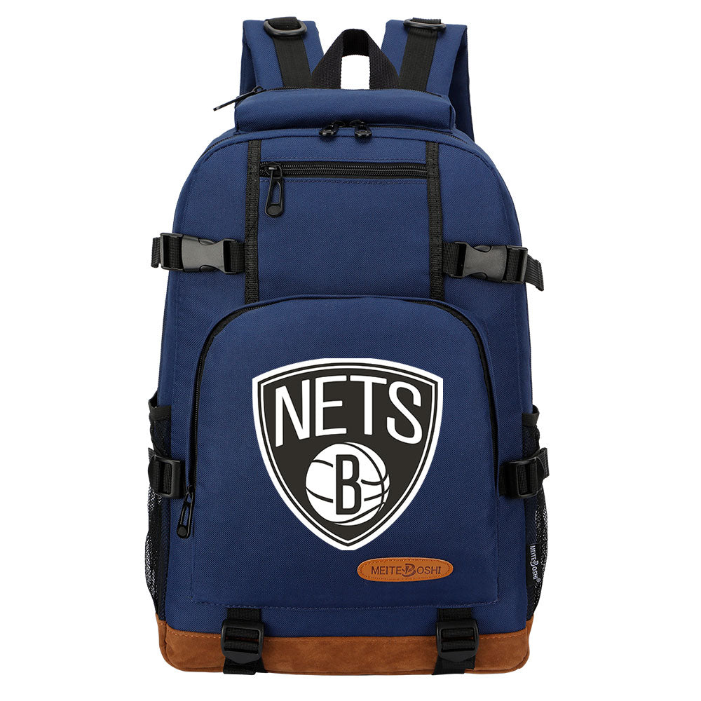 Brooklyn Nets Waterproof Backpack School Notebook Travel Bag