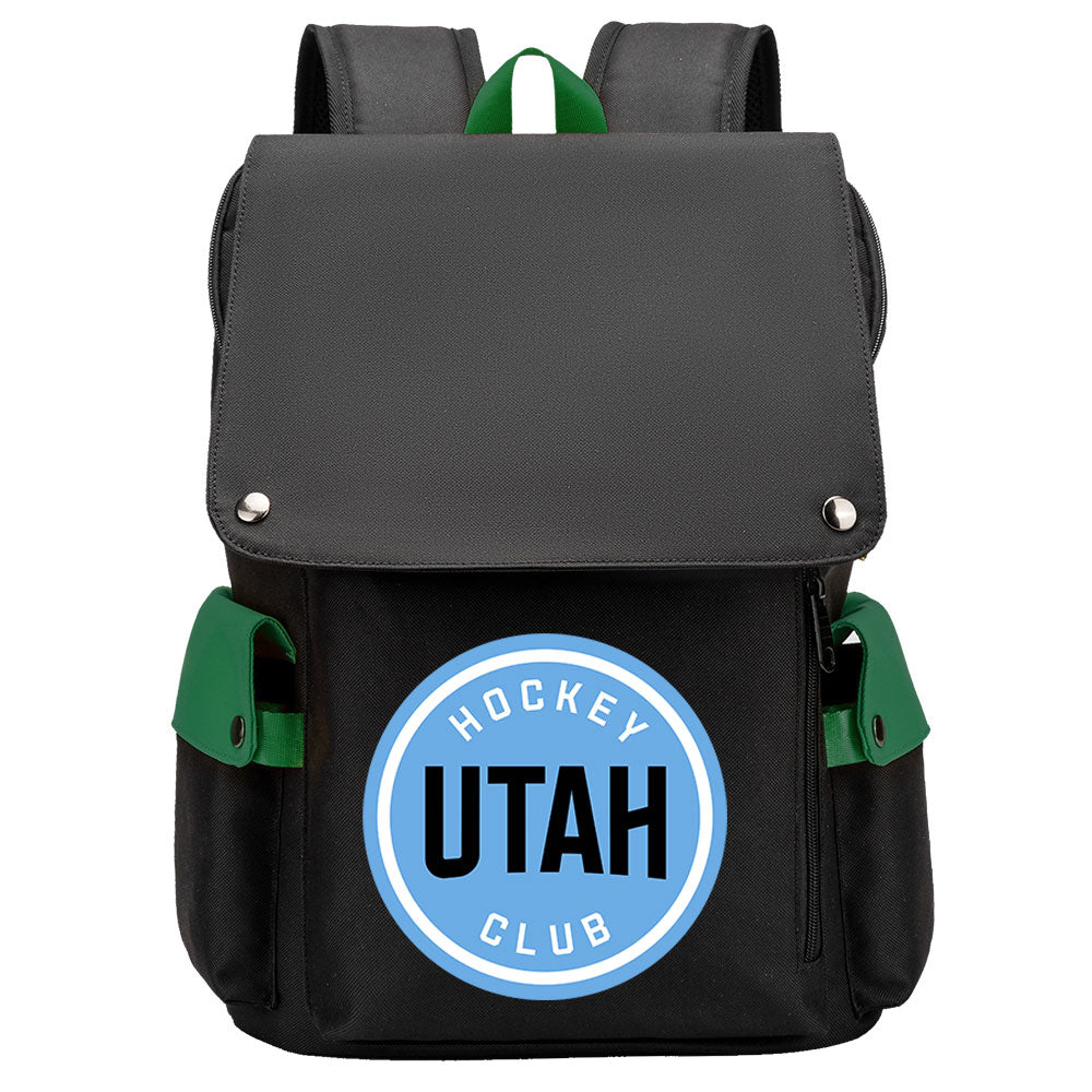 Utah Hockey Club Hockey Team School Backpack Oxford Laptop Bag