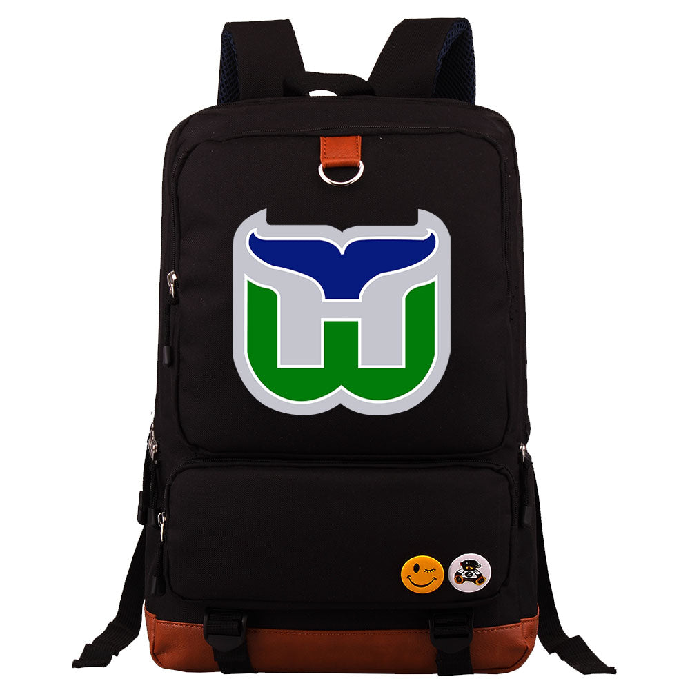 Hartford Whalers Hockey Team Proof Backpack NoteBook Laptop School Bag