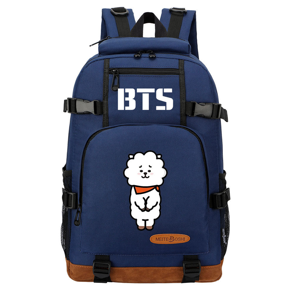 Kpop BTS RJ Jin Waterproof Backpack School Notebook Travel Bag