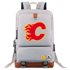 Calgary Flames Hockey Team Proof Backpack NoteBook Laptop School Bag