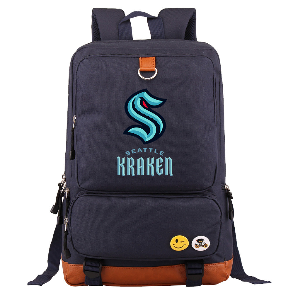 Seattle Kraken Hockey Team Proof Backpack NoteBook Laptop School Bag