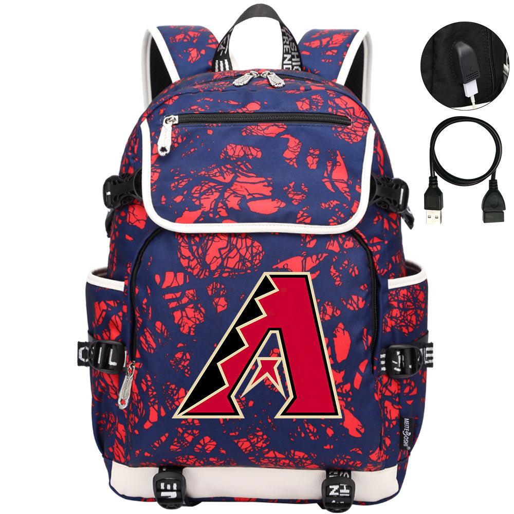 Arizona Diamondbacks Backpack School Notebook Travel Bags