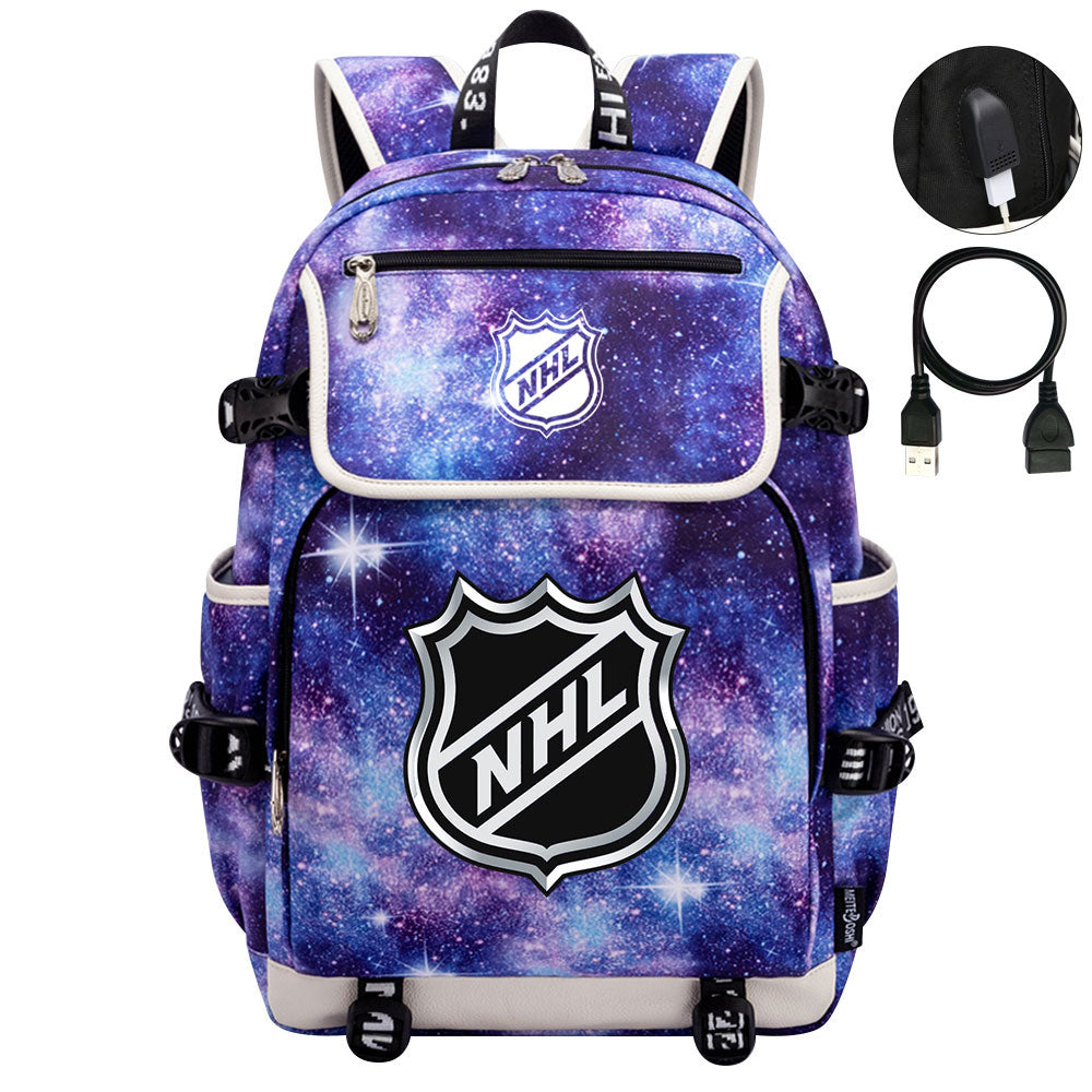 Hockey Team Backpack School Notebook Travel Bags