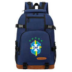 Brazil National Football Team Waterproof Backpack School Notebook Travel Bag