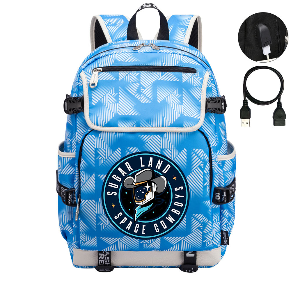 Sugar Land Space Cowboys Backpack School Notebook Travel Bags