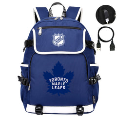 Toronto Maple Leafs Hockey League Backpack School Notebook Travel Bags