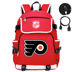 Philadelphia Flyers Hockey League Backpack School Notebook Travel Bag