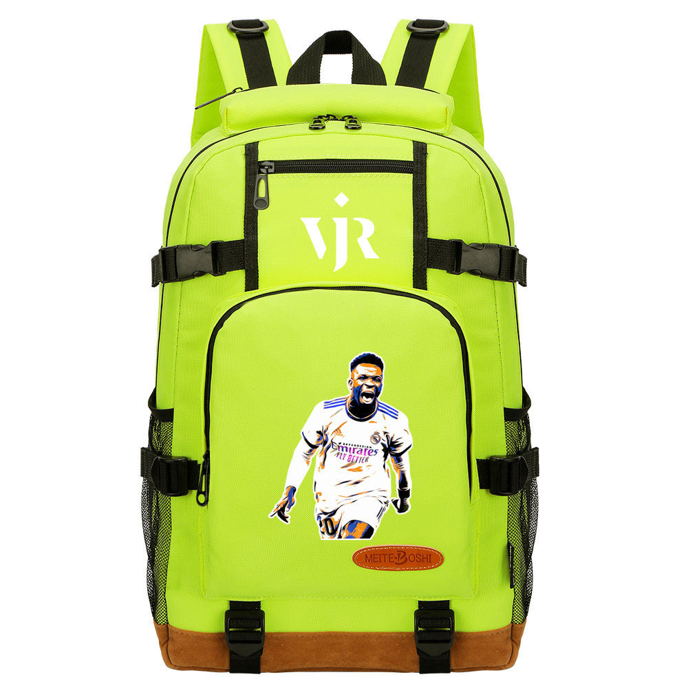 Vinicius Junior FC Waterproof Backpack School Notebook Travel Bag