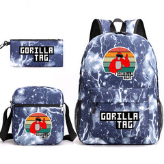 Gorilla Tag School Backpack Shoulder Bag Pencil Bags 3pcs Set