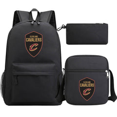 Cleveland Cavaliers Basketball School Backpack Shoulder Bag Pencil Bags 3pcs Set