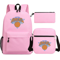 New York Knicks Basketball School Backpack Shoulder Bag Pencil Bags 3pcs Set