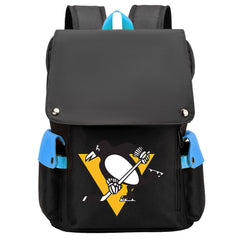 Pittsburgh Penguins Hockey Team School Backpack Oxford Laptop Bag