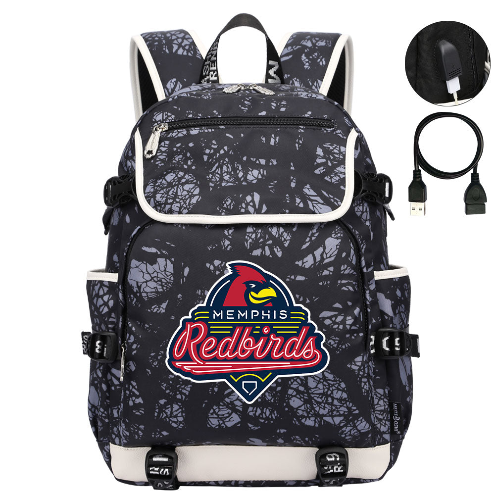 Memphis Redbirds Backpack School Notebook Travel Bags