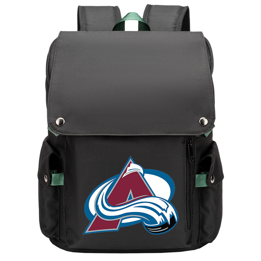 Colorado Avalanche Hockey Team School Backpack Oxford Laptop Bag