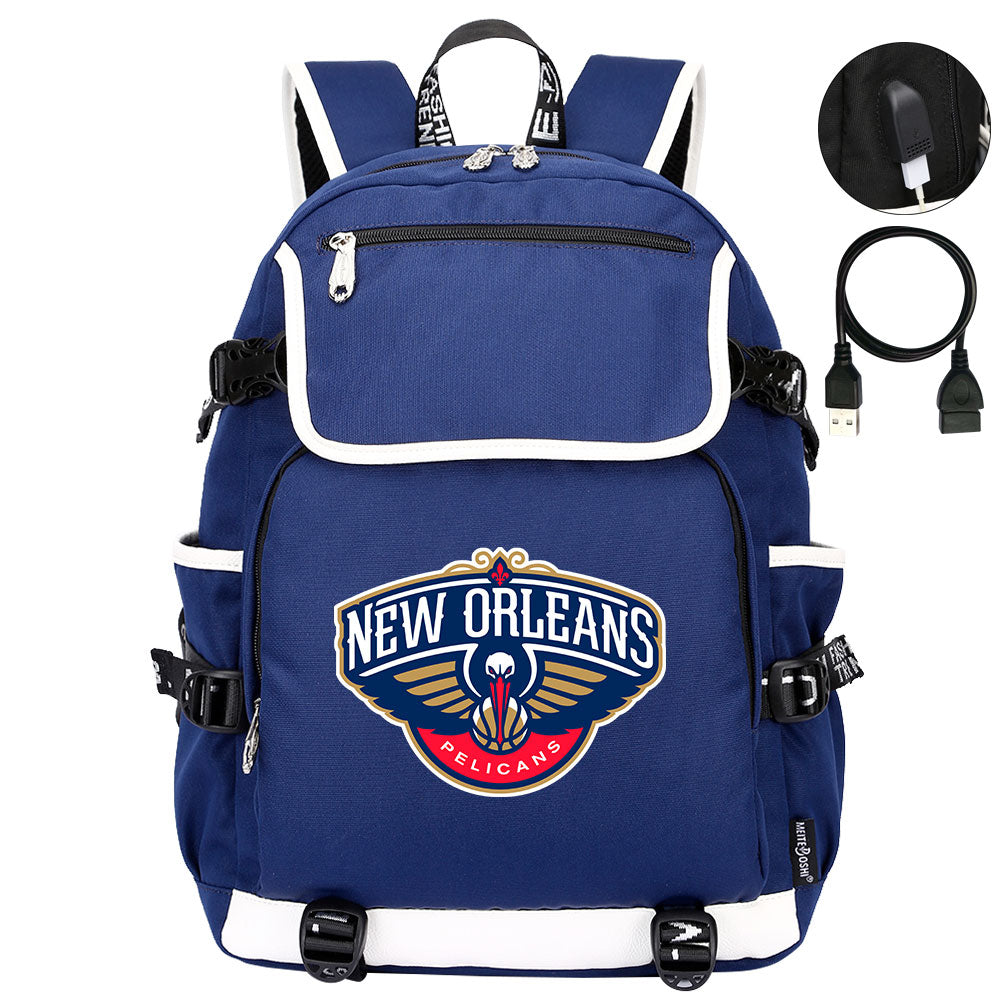 New Orleans Backpack School Notebook Travel Bags