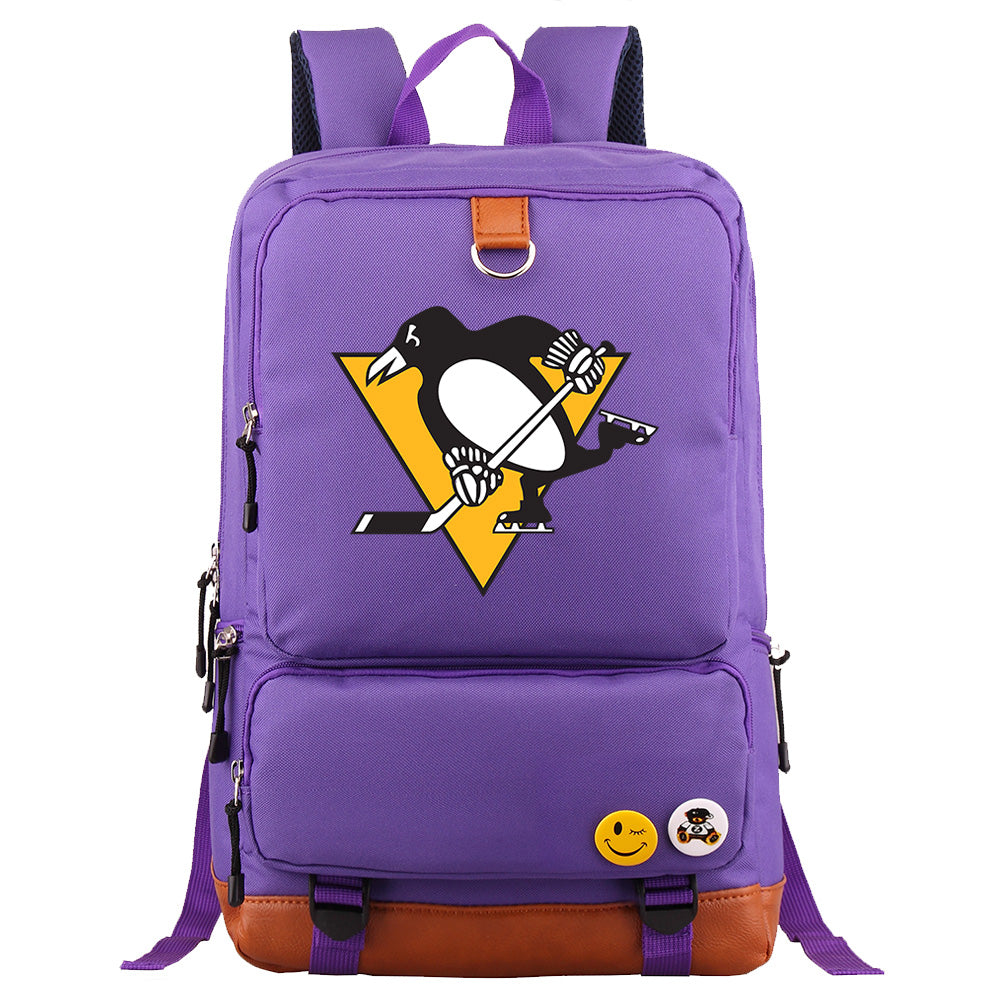 Pittsburgh Penguins Hockey Team Proof Backpack NoteBook Laptop School Bag