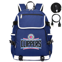 Los Angeles Clippers Backpack School Notebook Travel Bags