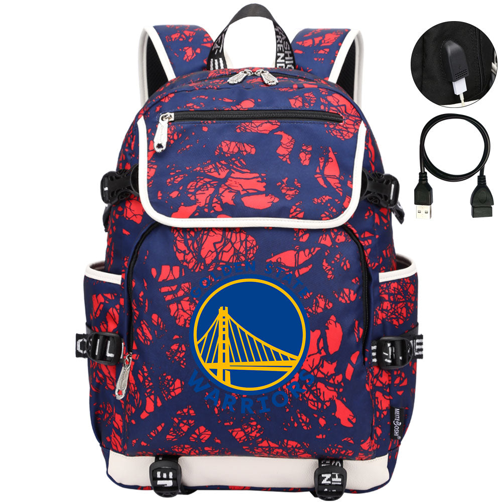 Golden State Warriors Backpack School Notebook Travel Bags