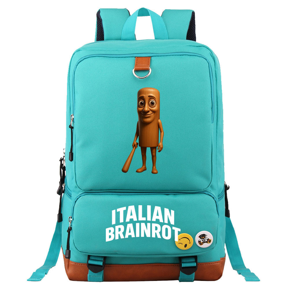 Italian Brainrot Proof Backpack NoteBook Laptop School Bag