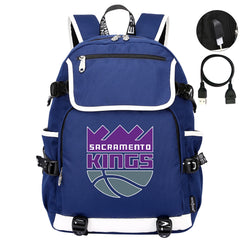 Sacramento Kings Backpack School Notebook Travel Bags