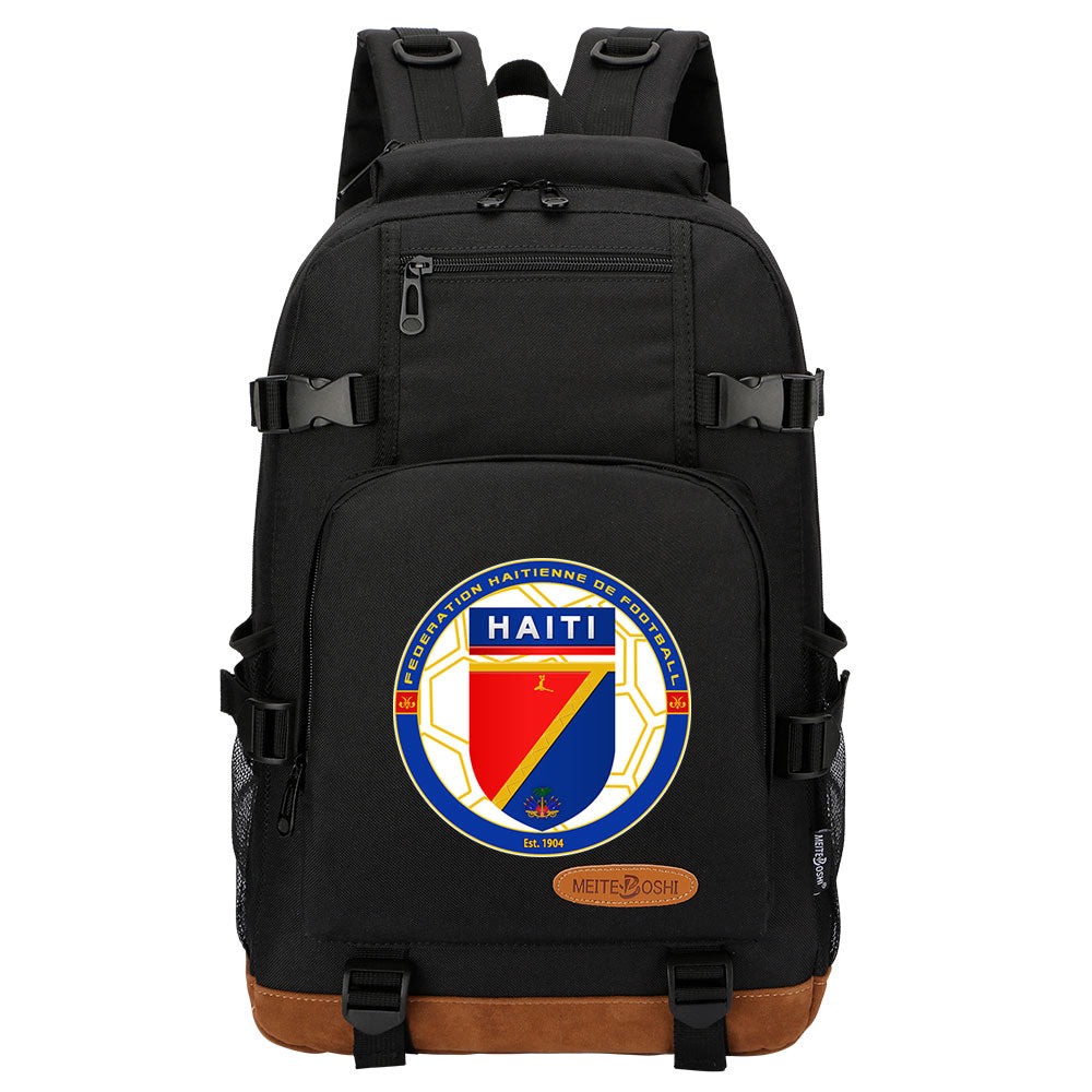 Haiti National Football team Waterproof Backpack School Notebook Travel Bag