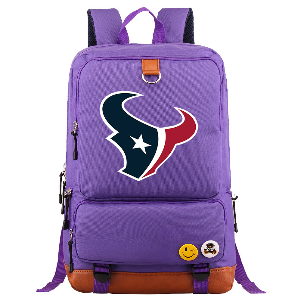 Houston Texans Football Team Rugby Proof Backpack NoteBook Laptop School Bag