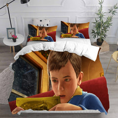 The Polar Express Cosplay Bedding Set Duvet Cover Pillowcases Halloween Home Decor