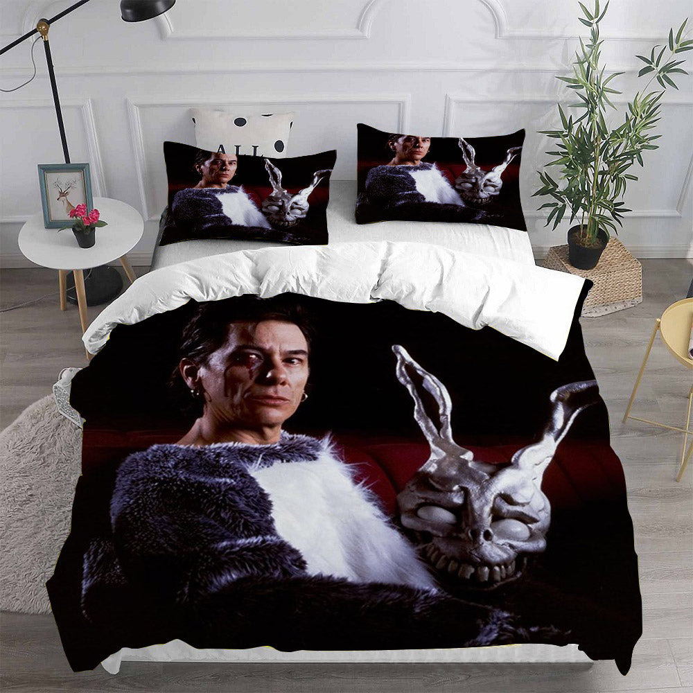 Donnie Darko Cosplay Bedding Set Duvet Cover Pillowcases Halloween Home Decor