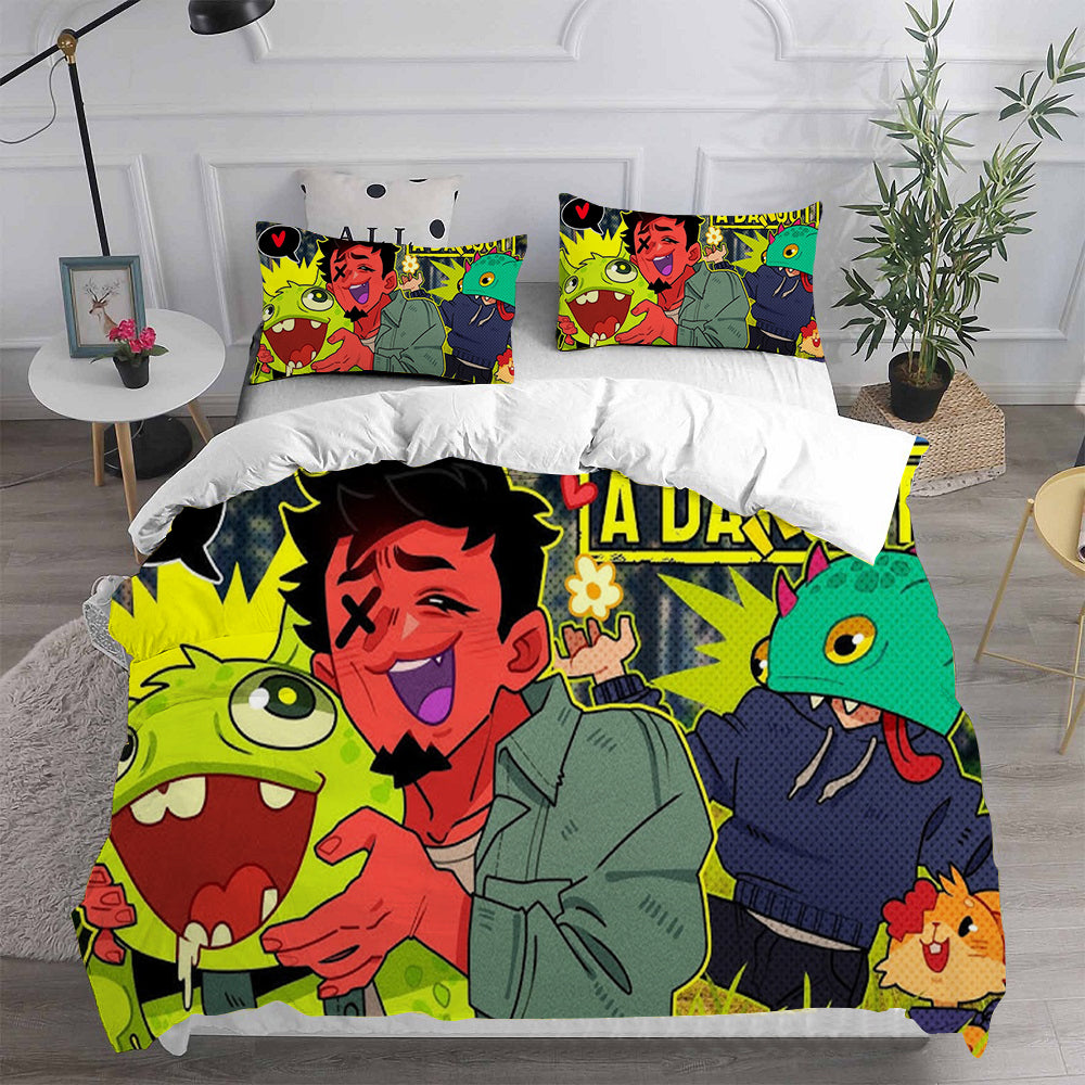 Lethal Company Cosplay Bedding Set Duvet Cover Pillowcases Halloween Home Decor