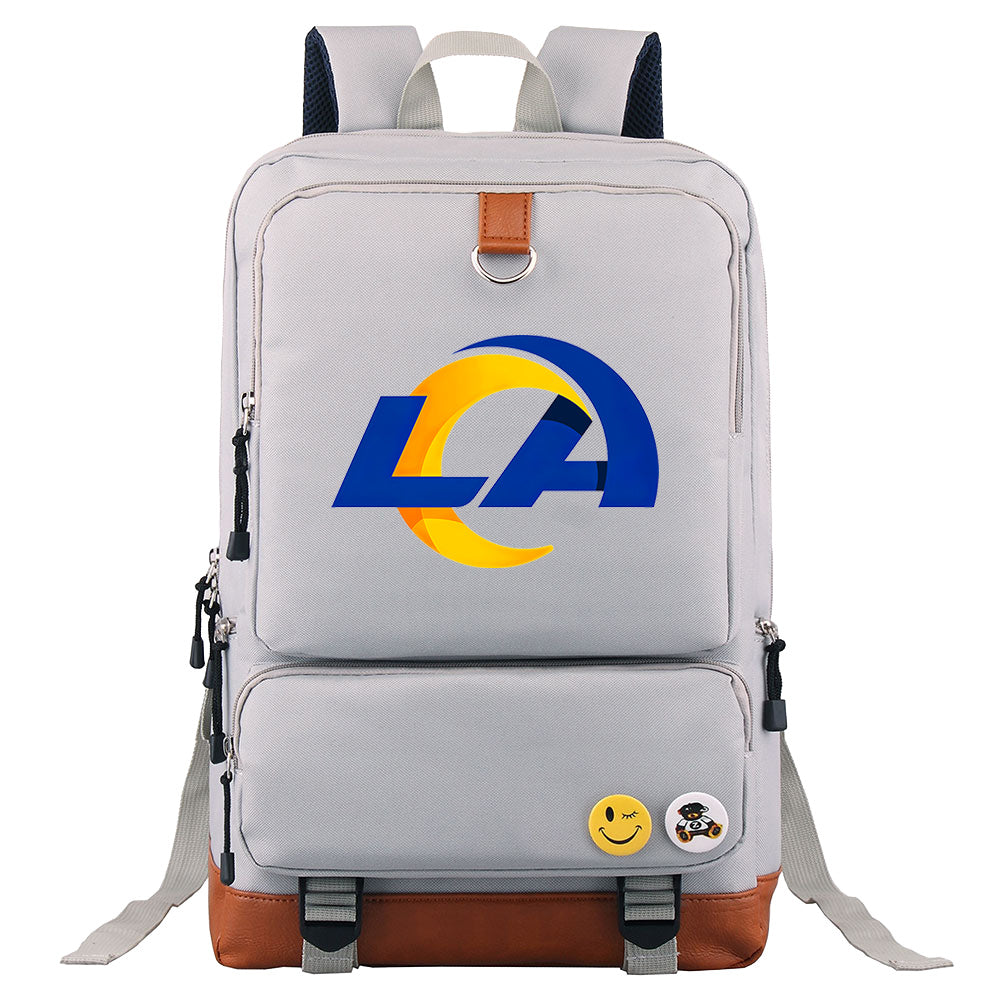 Los Angeles Rams Football Team Rugby Proof Backpack NoteBook Laptop School Bag