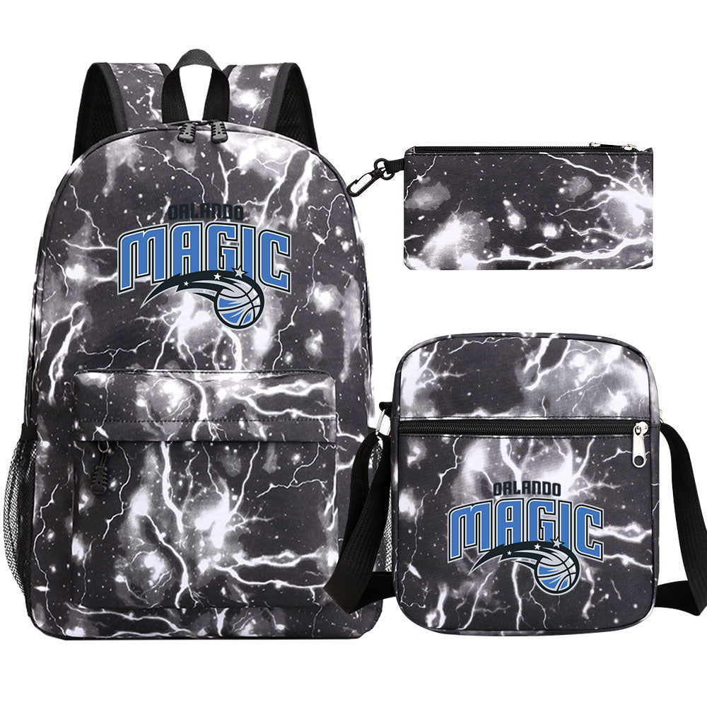 Orlando Magic Basketball School Backpack Shoulder Bag Pencil Bags 3pcs Set