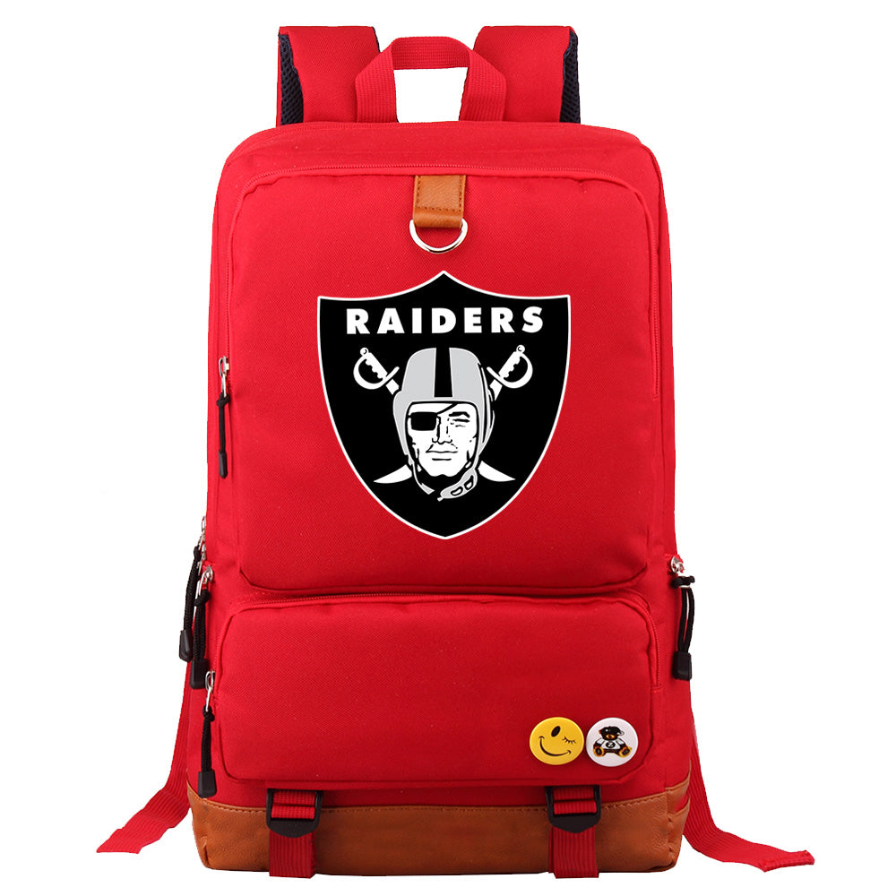 Oakland Raiders Football Team Rugby Proof Backpack NoteBook Laptop School Bag