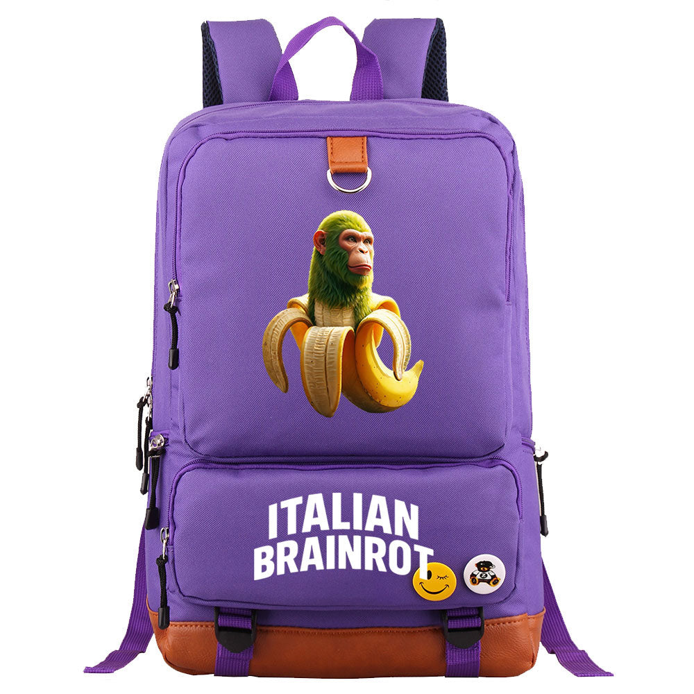 Italian Brainrot Proof Backpack NoteBook Laptop School Bag